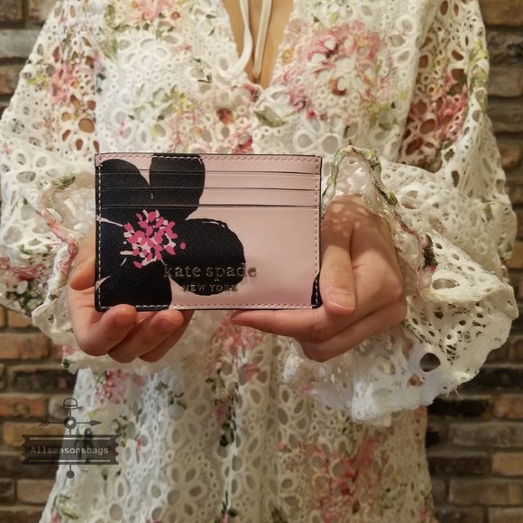 Kate spade SMALL card holder GRAND FLORA NWT - Picture 2 of 5